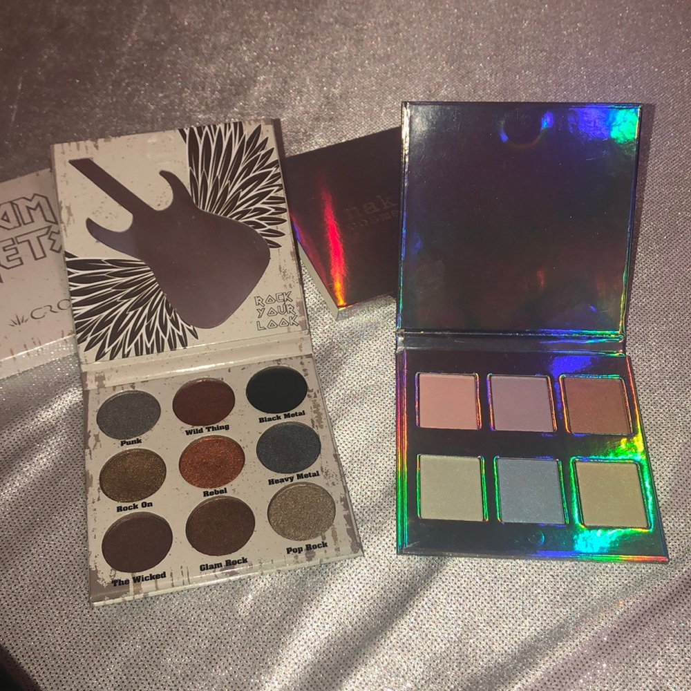 Glam Metals Eyeshadow+Naked Cosmetics Higlighters